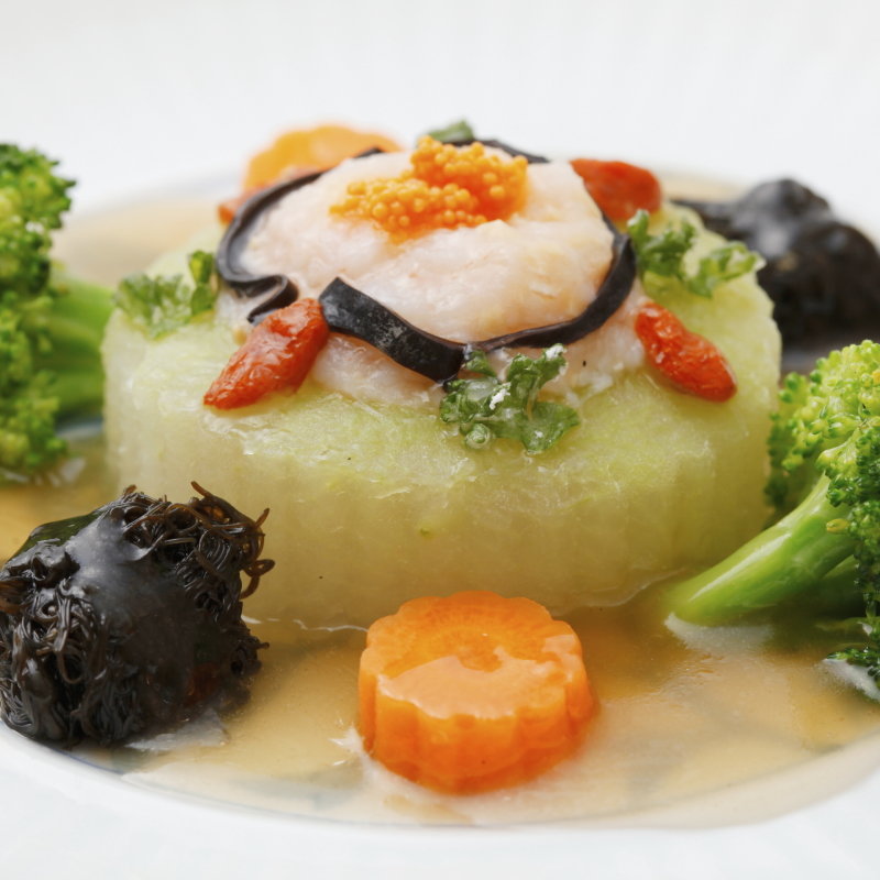 茄子と蟹のお浸し(中国膳房 黎花)