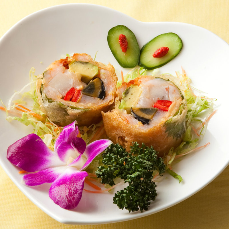 野菜と海老の春巻き(中国膳房 黎花)