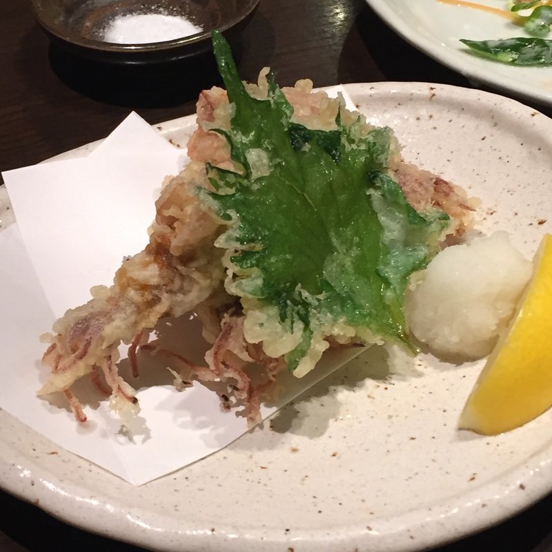 ホタルイカの天ぷら(新浪花 )