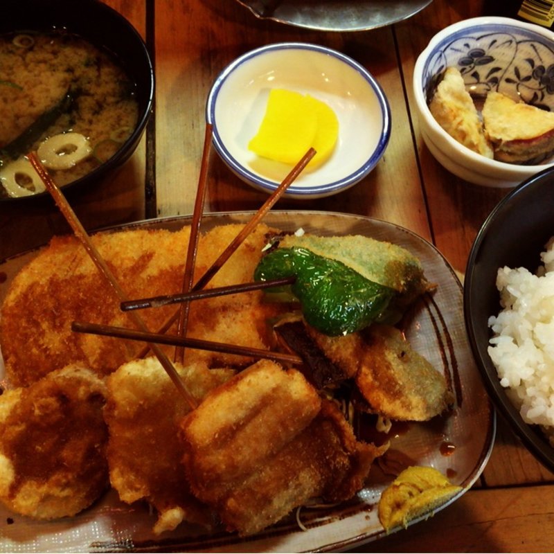 野菜フライ定食(居酒屋　葉牡丹 （はぼたん）)