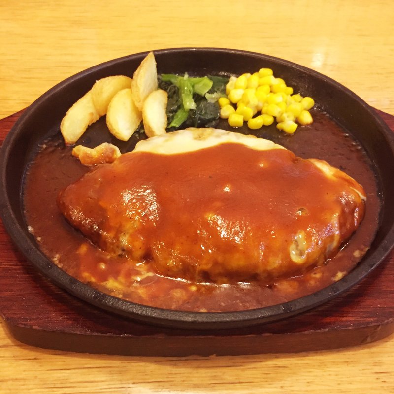 ダブルチーズハンバーグステーキ(むつの木)