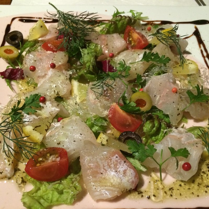 本日のカルパッチョ（ヒラメ）(古風人 長良 （こふうど）)