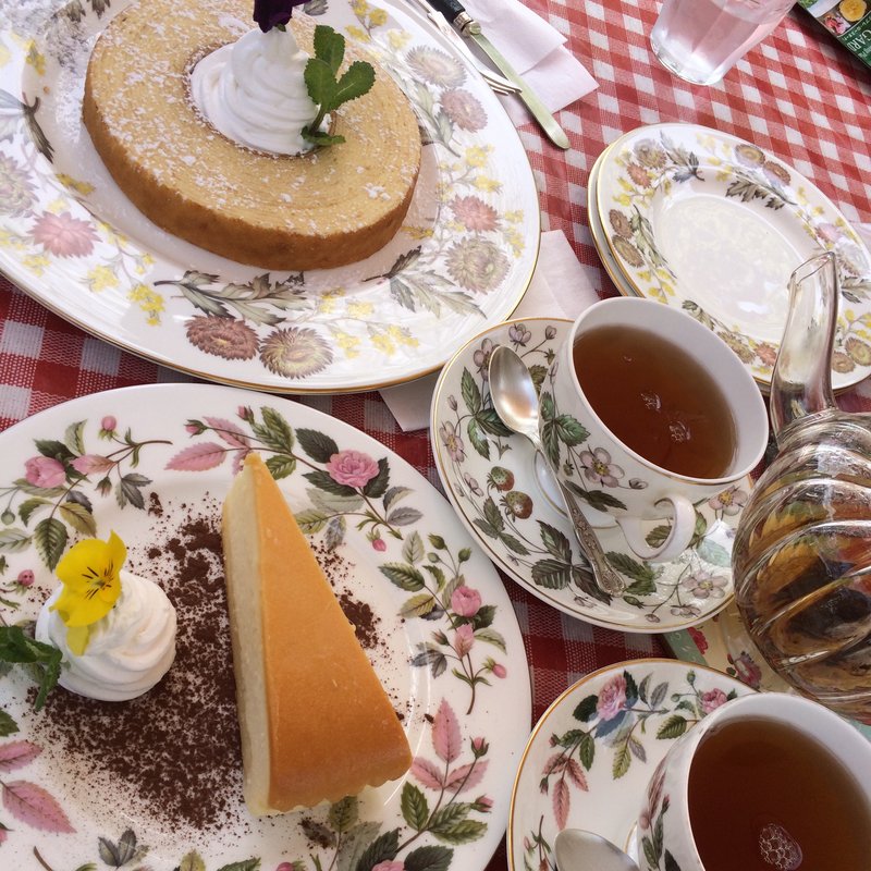 チーズケーキ(ドリプレ・ローズガーデン　カフェ )