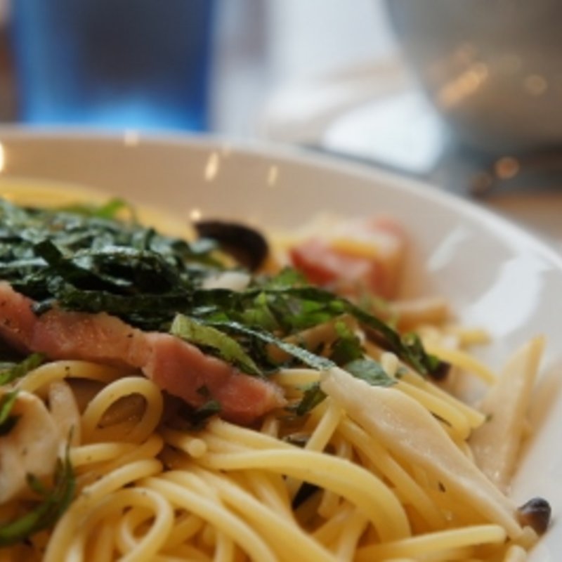 キノコとベーコンの醤油バター(TheLab.CAFE Lab.グランフロント大阪店)