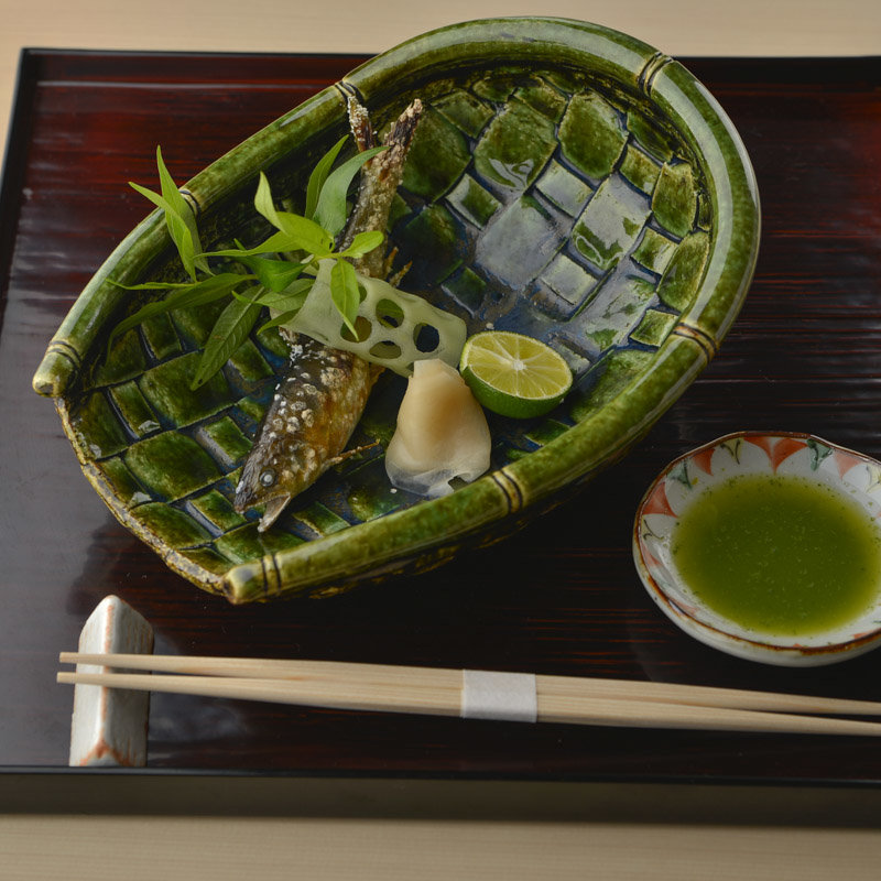 アユの塩焼き(銀座 喰い切りひら山)