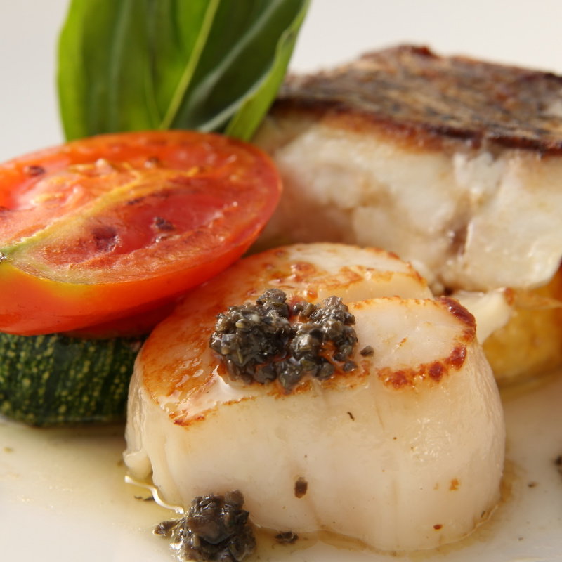 ほたてとタラのグリル(鉄板キュイジーヌ kaFka)