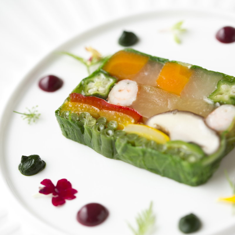 野菜のテリーヌ(祇園 キャレドミュー （Carre de M）)