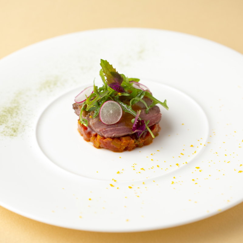 和牛の叩き(祇園 キャレドミュー （Carre de M）)