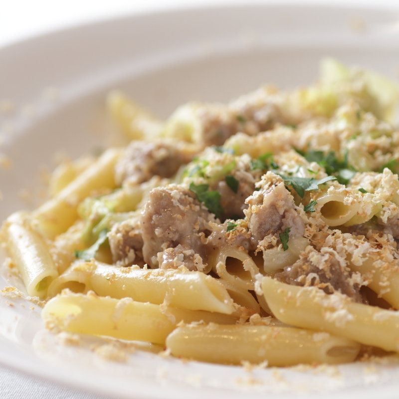 豚肉のパスタ　チーズ(リッコ エ ベッロ （ricco e bello）)