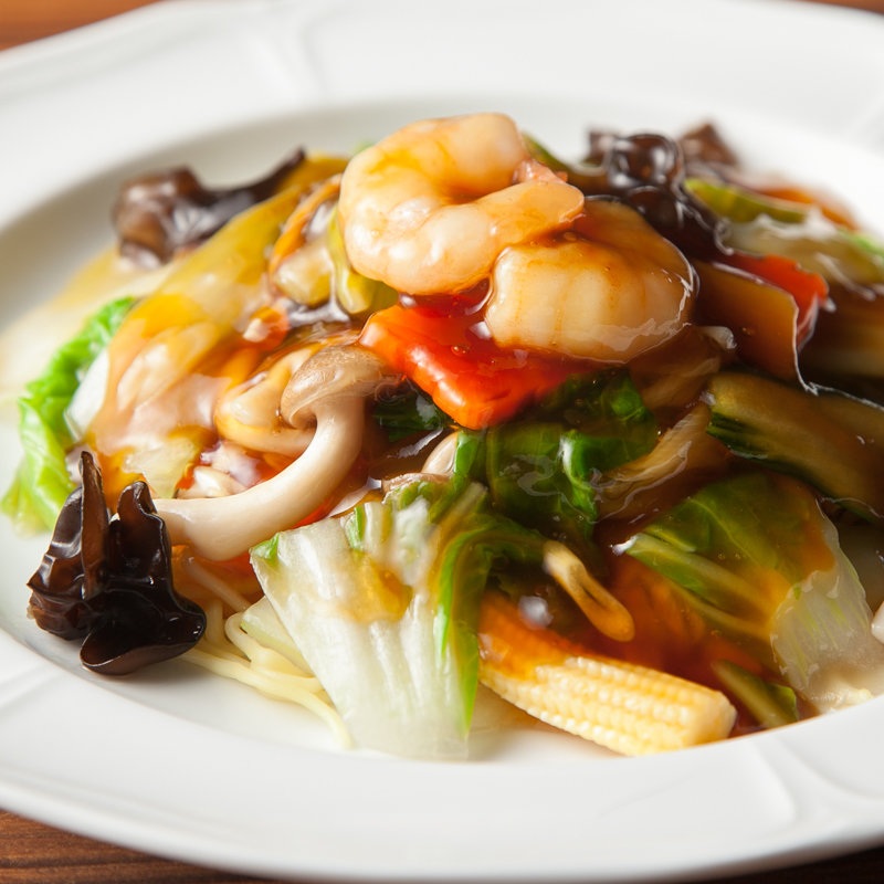 海鮮餡かけばりそば(結華楼)