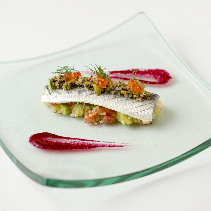 トマトとアボカド　アジとともに(Restaurant RiRe)