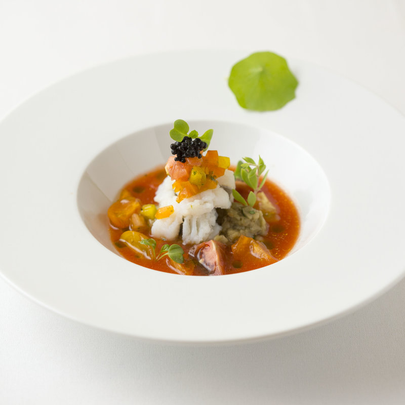 はもの湯引き　トマトソース(Restaurant RiRe)