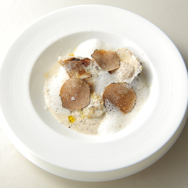 パンチェッタ　トリュフ添え(トリスケル)