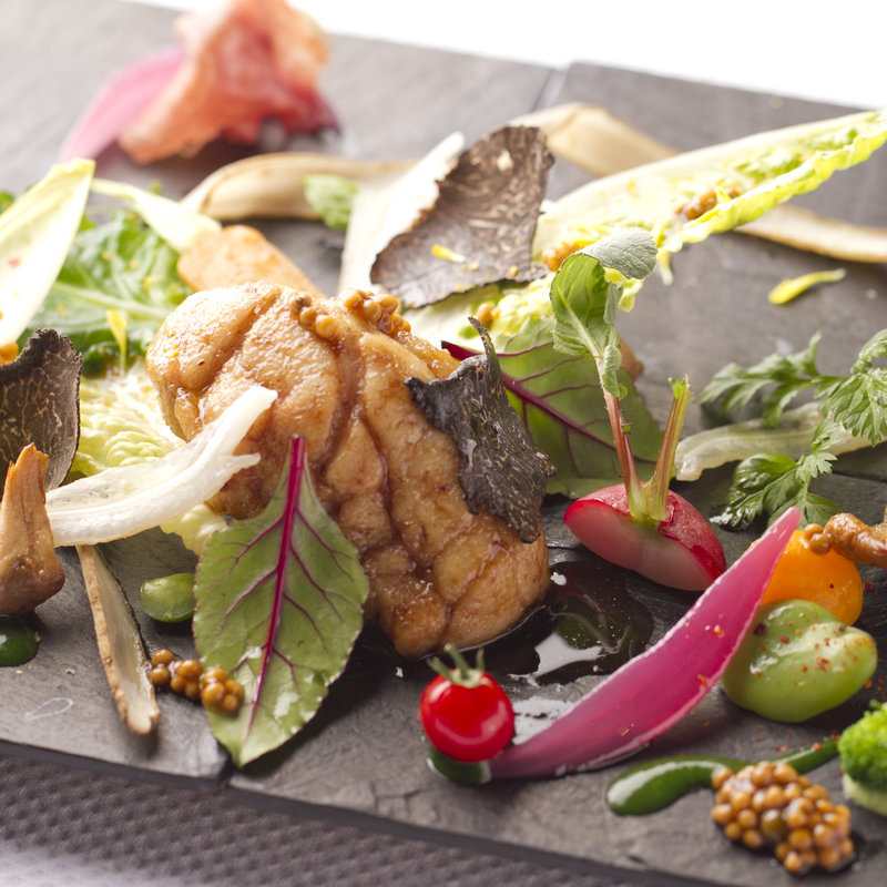 フォアグラのソテー　トリュフ添え(レストラン ミッテ （RESTAURANT mitte）)