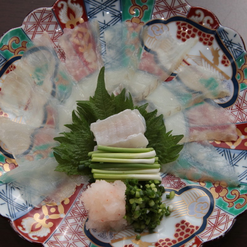 河豚のお造り(割烹 COPAN （コパン）)