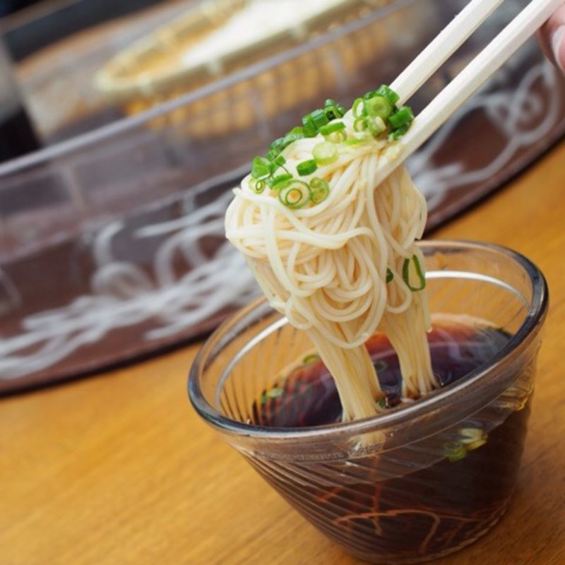 長寿定食(上)(長寿庵 開門唐船峡店 （ちょうじゅあん）)