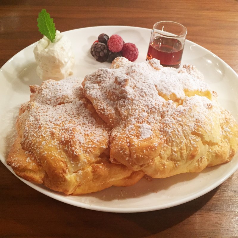 天使のチーズスフレパンケーキ(Beauty&Detox Cafe)