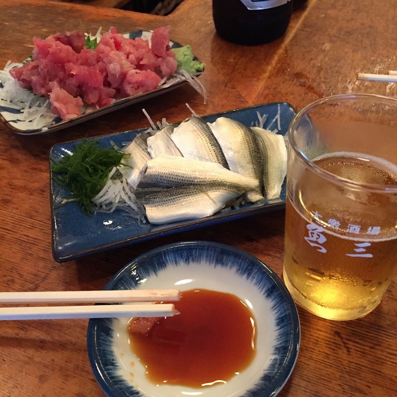 こはだ マグロ中落ち(魚三酒場 富岡店)
