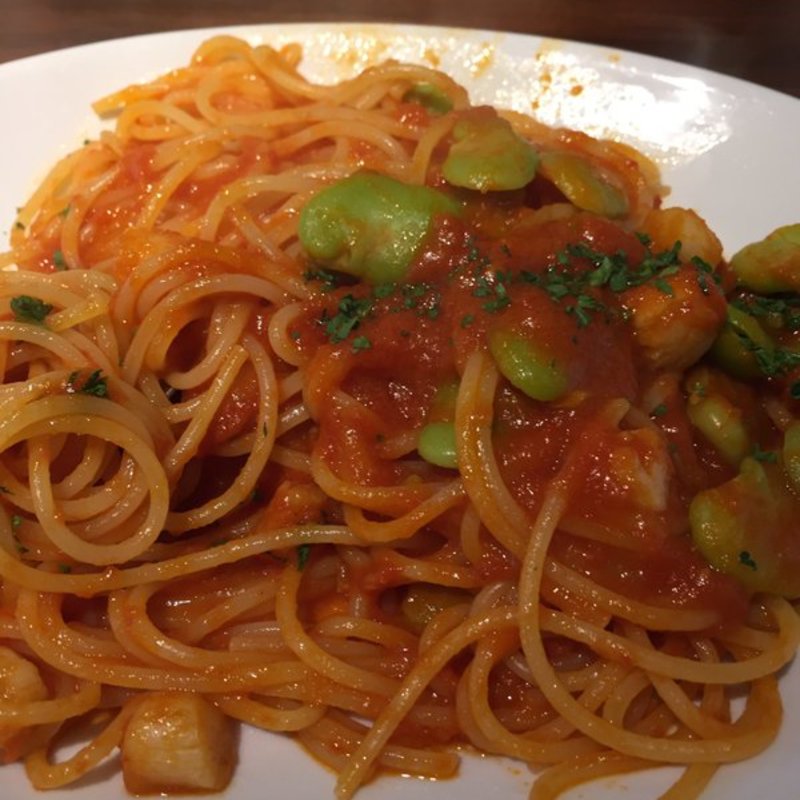 トマトとオリーブのパスタ(poco a poco （ポコ ア ポコ）)