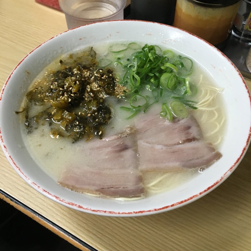 高菜ラーメン(長浜ナンバーワン 祇園店)