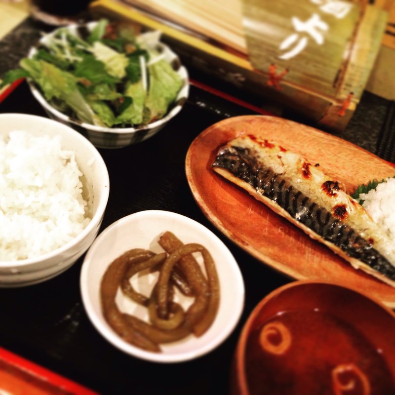 塩鯖定食(酒上り （サカアガリ）)