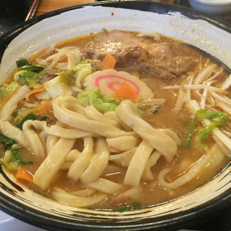 【期間限定】こだわり華味噌職人掛けうどん(大盛り)(手打ち 地粉屋 駕籠休み)