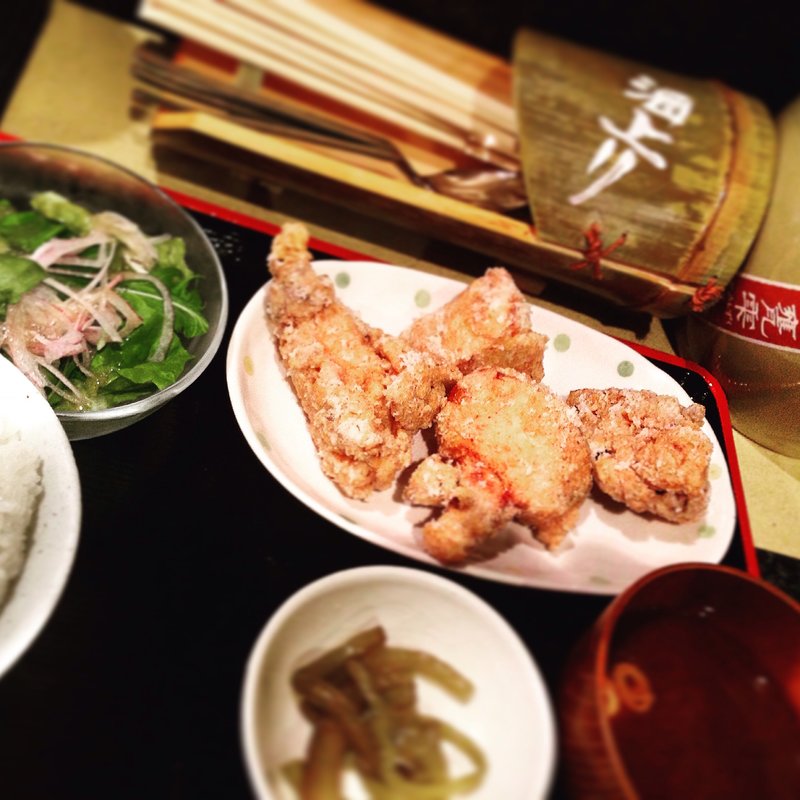 中津唐揚定食(酒上り （サカアガリ）)