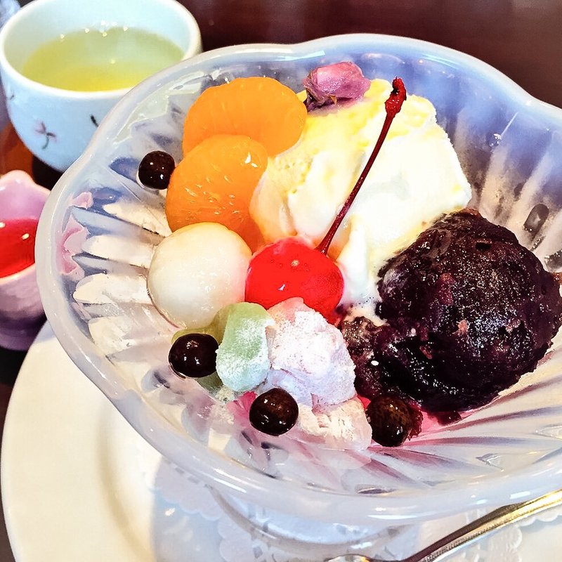 クリームあんみつ(66DINING 六本木六丁目食堂 浅草エキミセ店)