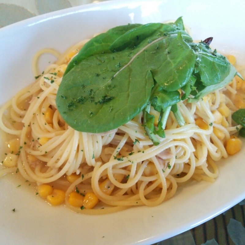 ツナ・コーン・ルッコラのさっぱり塩味パスタ（パスタセット）(アーシュターブル 那珂店 )