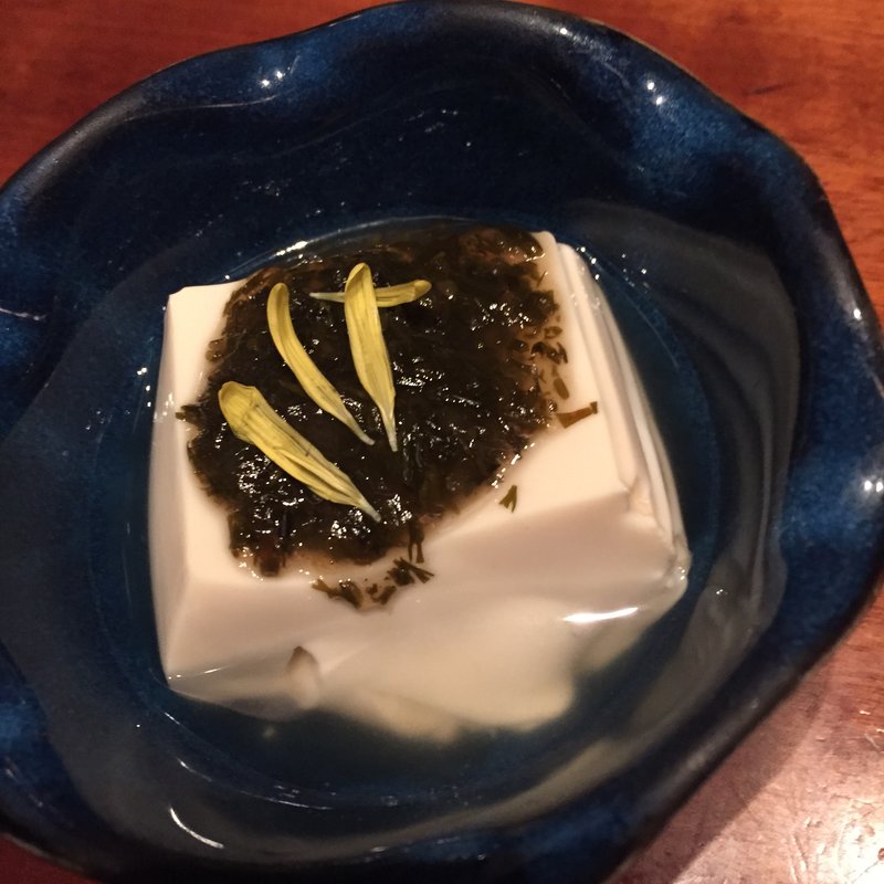 秋田ばっけ味噌の冷奴(わったりぼうず )