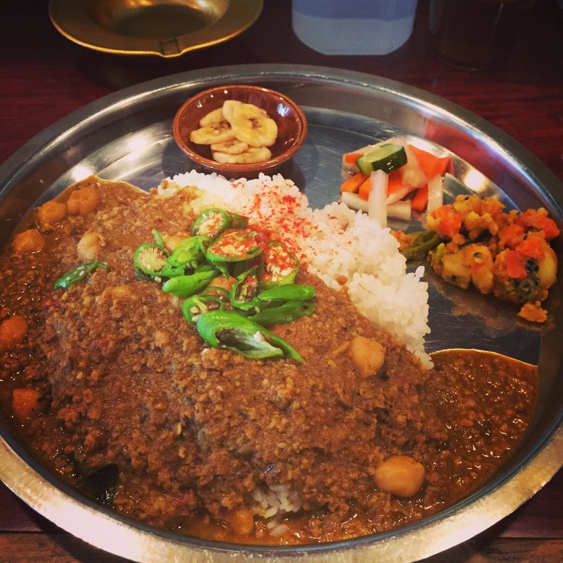 ひよこ豆入り豚肉のキーマカリー(アララギ )