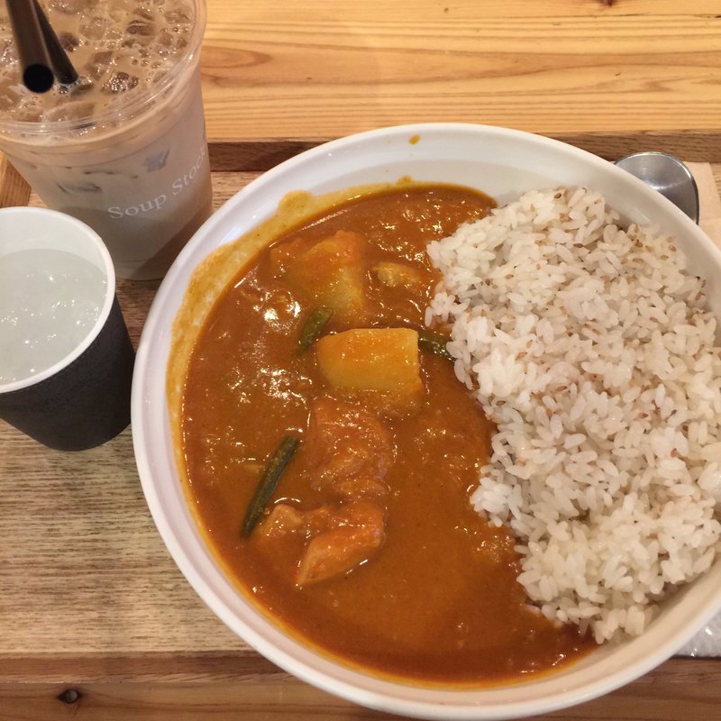 バターチキンカレー ドリンクセット(Soup Stock Tokyo ルミネ新宿店)