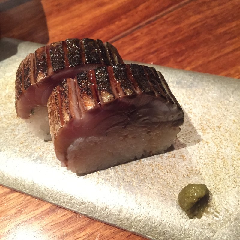〆サバのあぶり棒寿司(和創作 酔太)