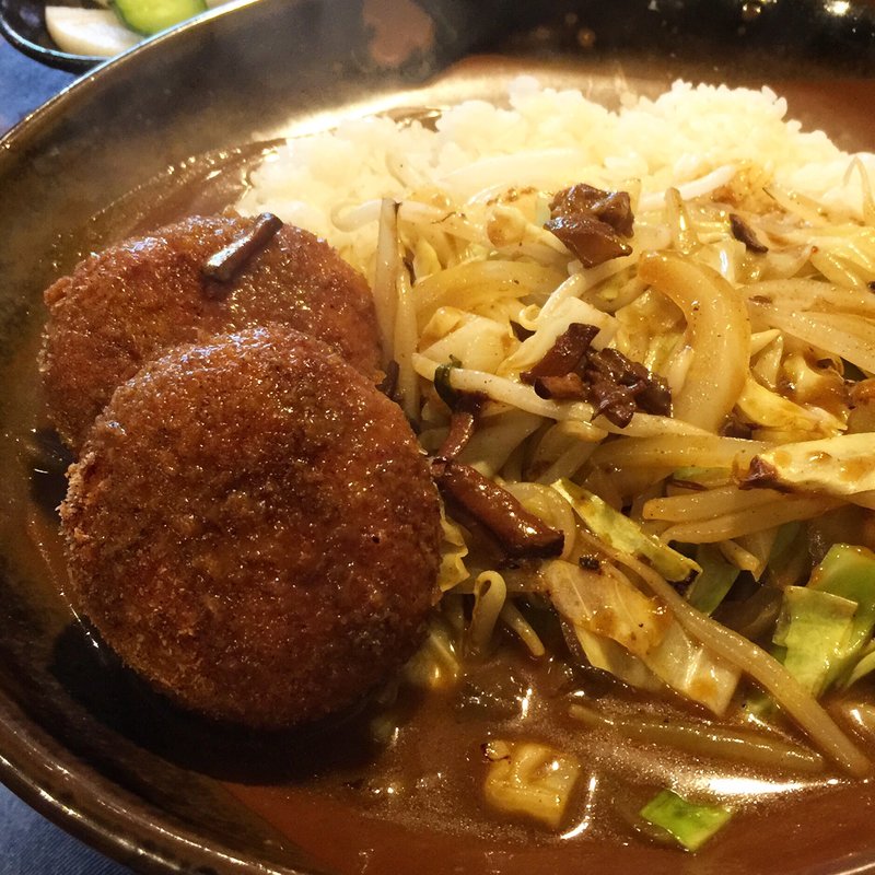 ヤサイコロッケカレー(インデアン （indean）)
