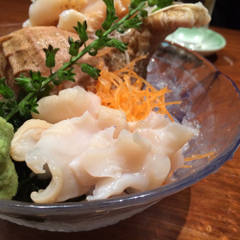 白つぶ貝刺身(味わい屋)