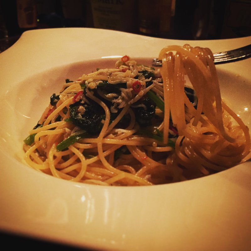 釜揚げシラスとほうれん草のペペロンチーノ(Link （リンク）)