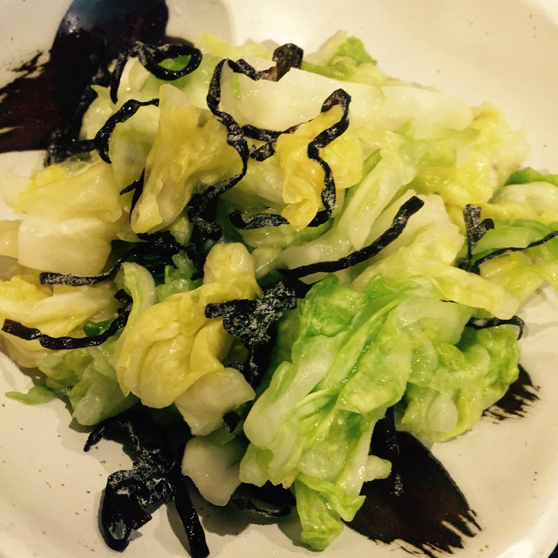 春きゃべつと塩昆布(だるま家 )