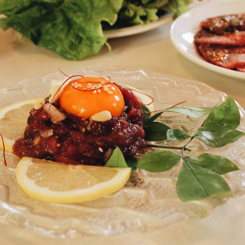 馬刺しユッケ(友琉館)