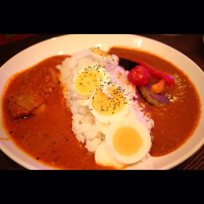 あいがけカレー(日曜珈琲)