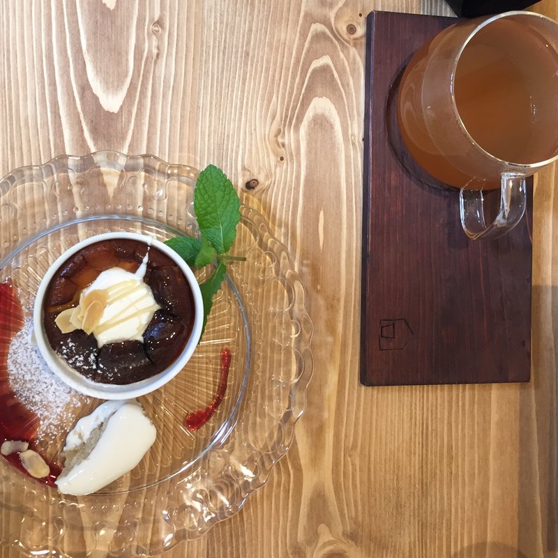 チーズケーキ、ホットレモネード(Cafe LDK)