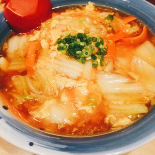 黒酢あんかけうどん(手延べうどん 水山 エキュート品川サウス店)