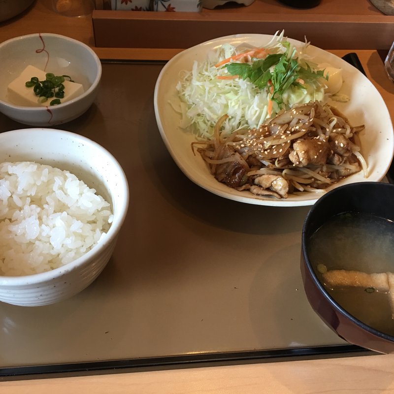 生姜焼き定食(やよい軒 赤羽橋店 )
