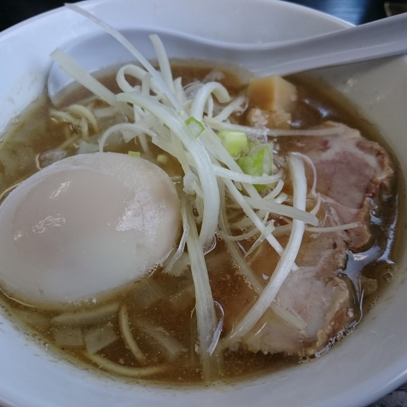 煮干し中華そば HARD ＋ 煮卵(煮干中華そば のじじR 我孫子店)