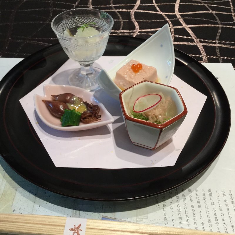 会席料理  前菜(料亭 淀川邸)