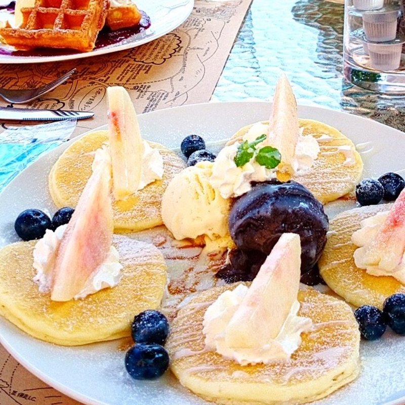 パンケーキプレート(Cafe&Auberge里休)