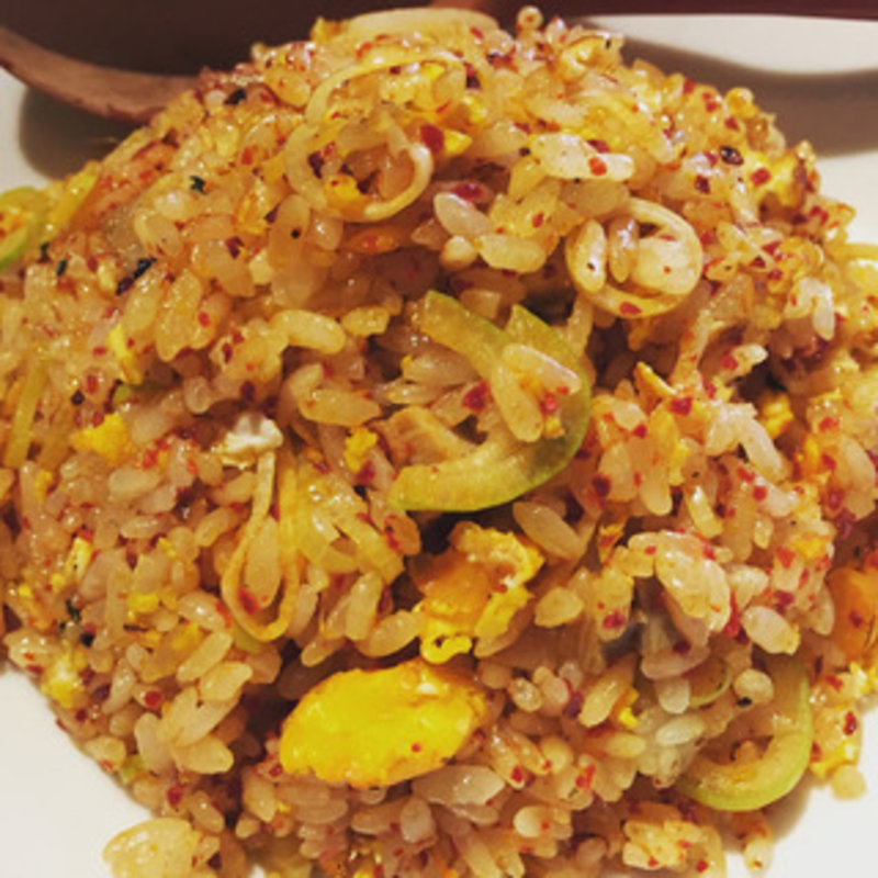 辛子焼きめし（＋特製つけ麺の小盛）(麺や 六三六 茶屋町店 )