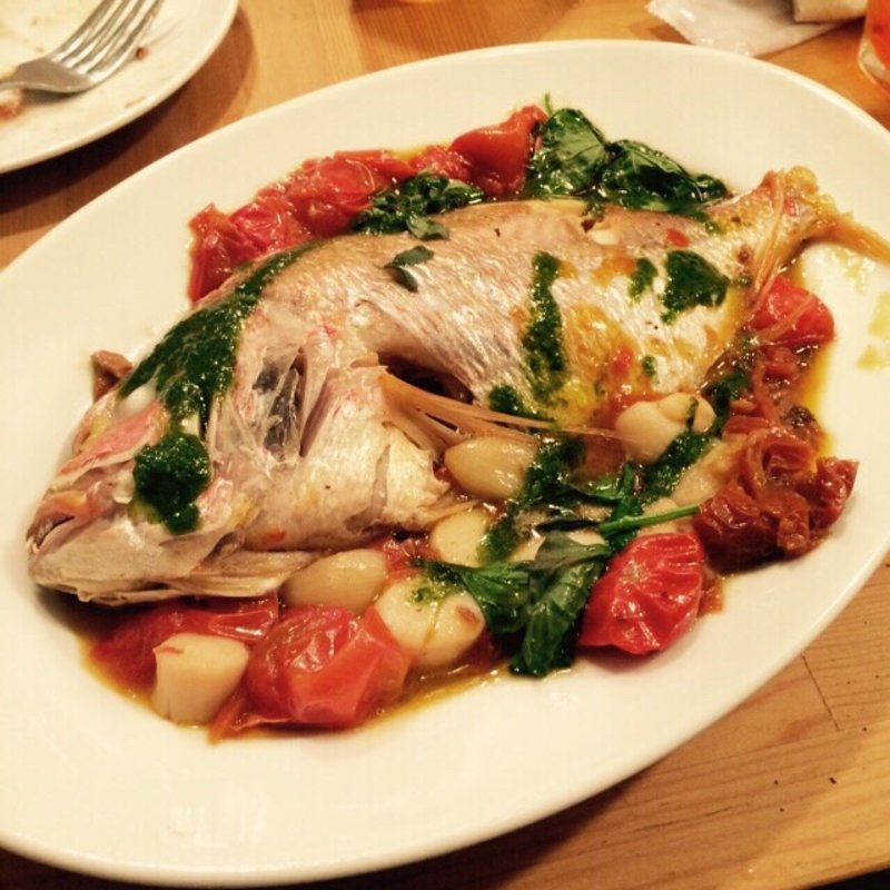 鯛のアクアパッツァ(スクニッツォ･ダ･シゲオ （Scugnizzo DA SHIGEO）)