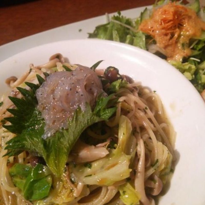 生シラスのせパスタ（ランチセット）(ホヌカフェ （honucafe）)