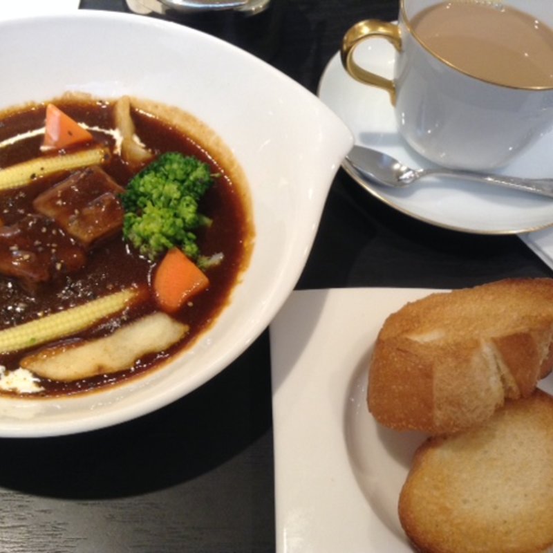 ビーフシチューセット(丸福珈琲店 阪急うめだ本店)