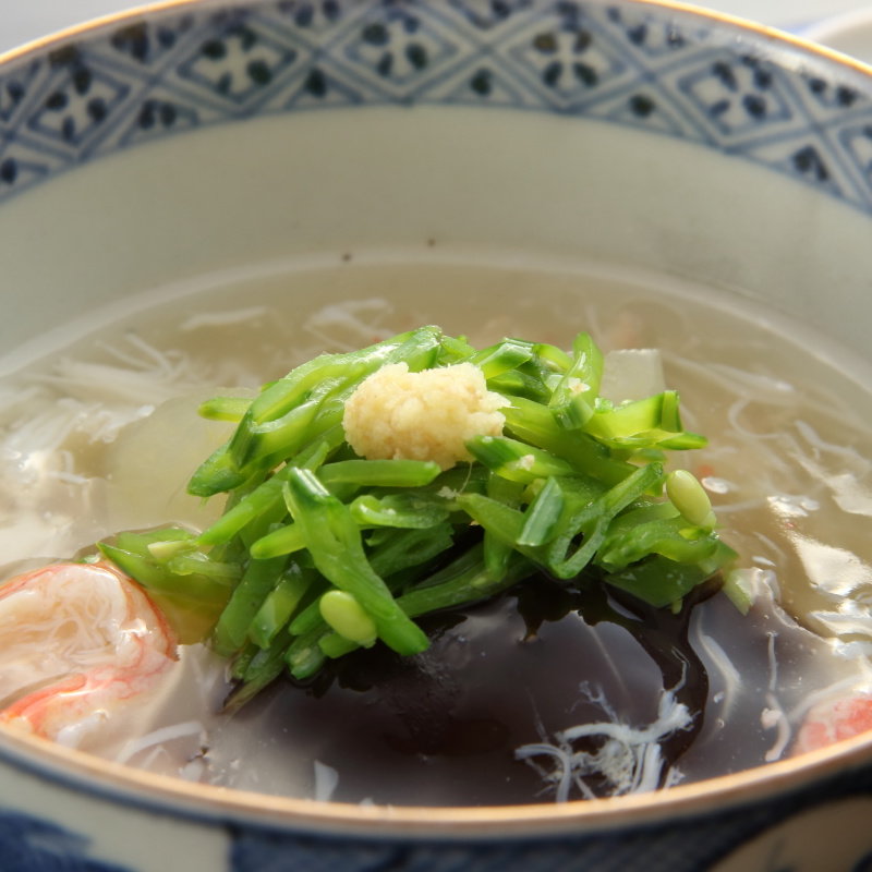 カニのあんかけ(浅草 日本料理 もちづき)
